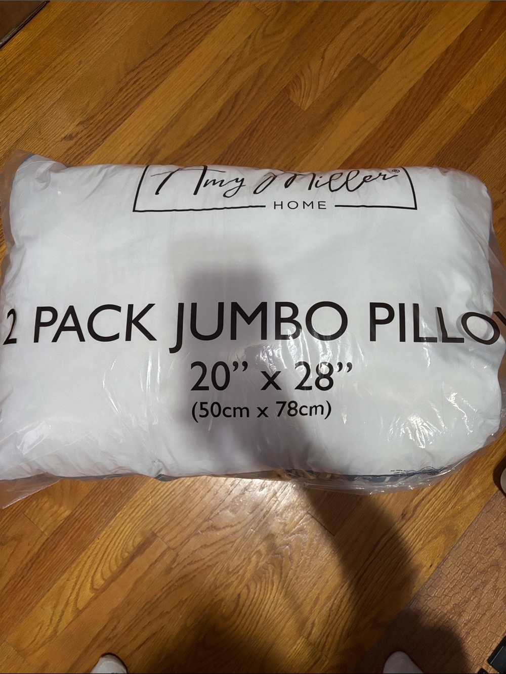 White Jumbo Pillow - 2 Pack
Restonic —Amy Miller  2 pack jumbo pillows